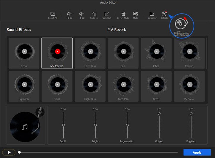 Audio Filters in VideoProc Vlogger